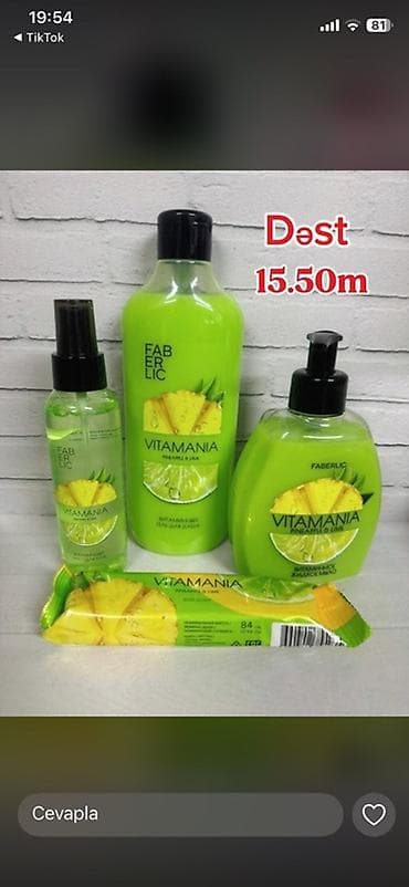 Kosmetik dəst, Faberlic, 4 məhsul