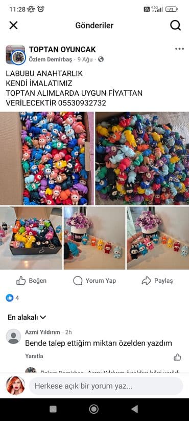 sef qaplar: Labubu personajının müxtəlif rənglərdə təqdim olunan açar zəncirləri — 3