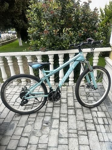 Giant markalı dağ velosipedi - Rəng: açıq mavi (mint tonları), ağ