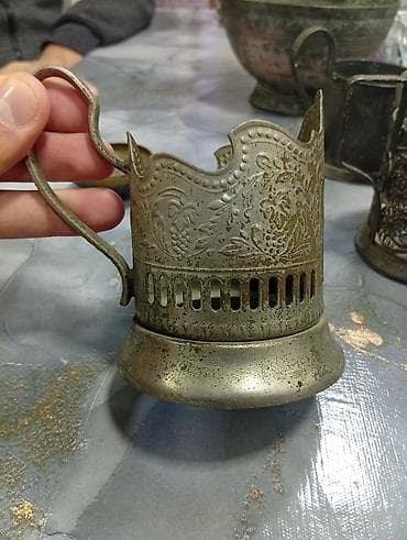 Qədim samovar, 1900 il, Mis, Vəziyyəti: Yaxşı — 4