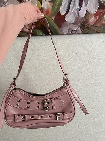 Qadın çanta dəsti – 4 model - Tünd boz mini çiyin çantası: hamar — 3