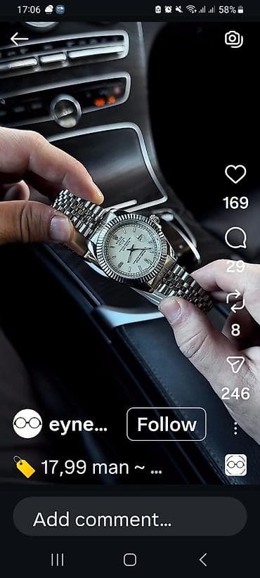 Qol saatı, Rolex, rəng - Gümüşü