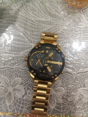 Qadın geyimləri: Qol saatı, Diesel, rəng - Qızılı — 3