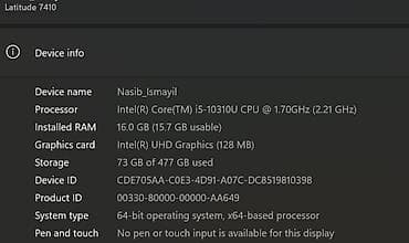 external ssd: İşlənmiş Dell Latitude, 14.1 ", Intel Core i5, 512 GB — 2