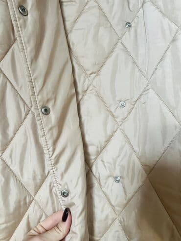 Baş geyimləri: TEZEDI Qadın üçün quilted (kapitone) palto - Rəng: açıq bej - — 3