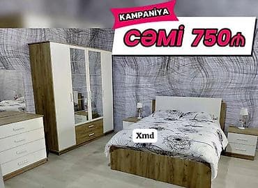 komodlar: Yataq otağı mebel dəsti Tərkibi: - 2 qapılı aynalı qarderob, əlavə — 1