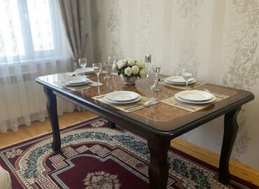 диван с ортопедическим матрасом: Для гостиной, Нераскладной, Прямоугольный стол, 8 стульев — 1