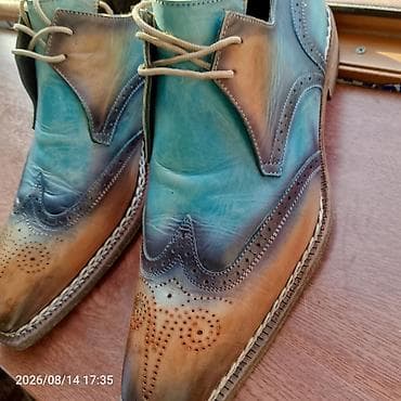Туфли: Məhsul: Kişi dəridən broq üslublu klassik ayaqqabı - Üslub: Wingtip — 8
