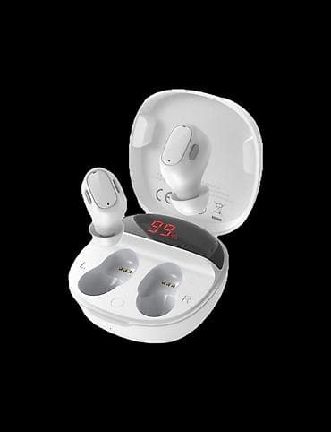 nauşniki: İşlənmiş Simsiz (Bluetooth) Qulaqcıqlar, Baseus, rəng - Ağ — 1