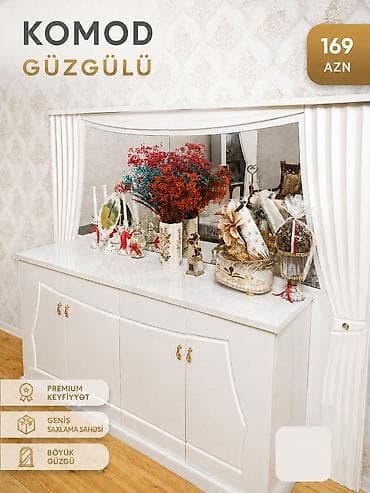 Güzgülü komod – zərif klassik dizayn Ünvan: Yeni Ramana qəsəbəsi /