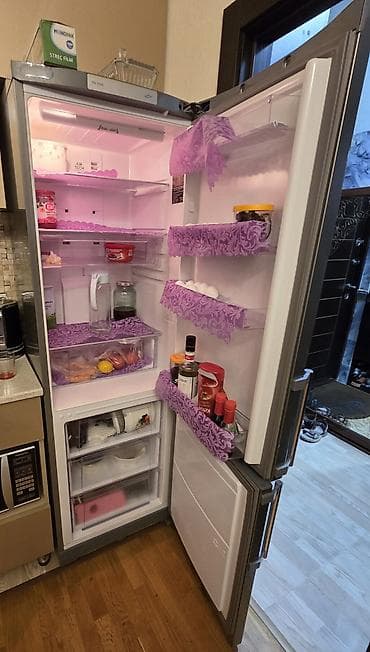 et soyduculari: İşlənmiş 2 qapılı Hotpoint Ariston Soyuducu Satılır, rəng - Gümüşü — 2