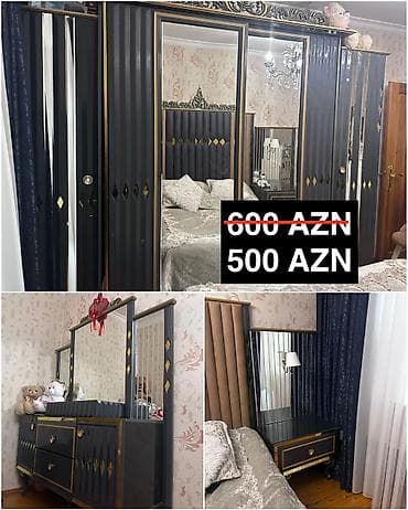 berber mebeleri: İşlənmiş, Kupe, 4 qapılı Düz dolab, Qarderob, paltar dolabı, Azərbaycan — 1
