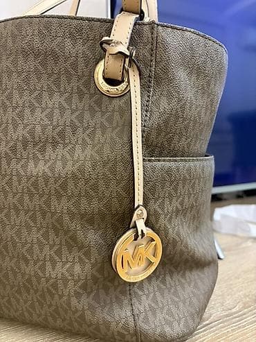 portmane: Michael Kors tote çanta İdeak vəziyyətdə. Dəridir. Lazerlə işlənmiş — 3