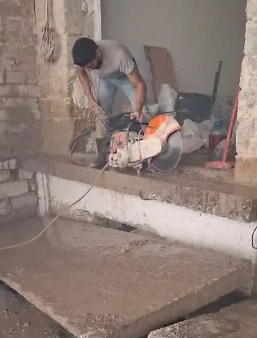 ventilyator temiri: Beton kəsimi xidməti - Dəqiq və hamar kəsim: divar, döşəmə, plitə — 4