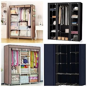 Yeni, 3 qapılı, Güzgülü, Boz, Parça, Açılan, Düz dolab