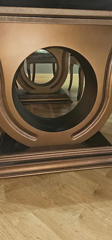 taxta stol stul: Qonaq otağı üçün, İşlənmiş, Açılan, Dördbucaq masa — 7