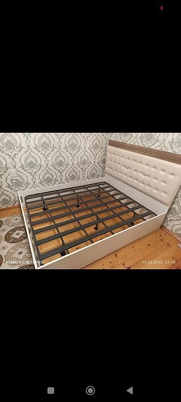 yatak matrası: İki nəfərlik yataq çərçivəsi və döşək - Ölçü: standart iki nəfərlik — 2