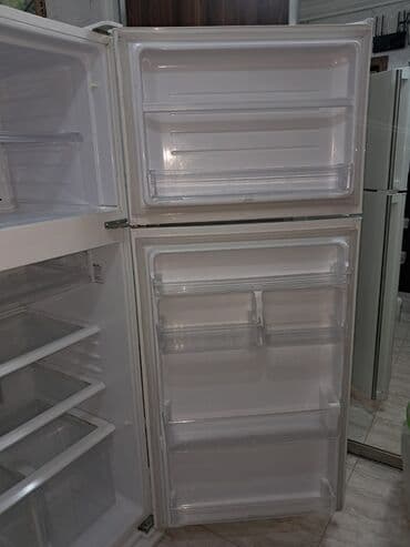 xoladelnik: İşlənmiş 2 qapılı Sharp Soyuducu Satılır, rəng - Ağ, Təkərli — 5