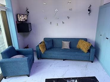 relax mebel: 1 divan 1 kreslo ilə. Komplekt təzədir, sentyabr ayında sifariş — 4