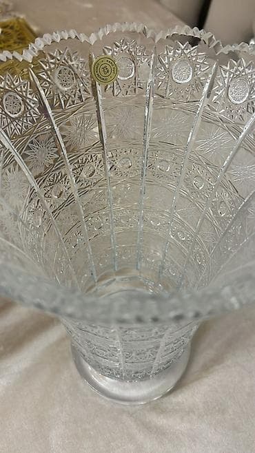 cex xrustali: Bohemia kristal dəst - Tərkib: 3 hissə - 1 ədəd hündür vaz — 3