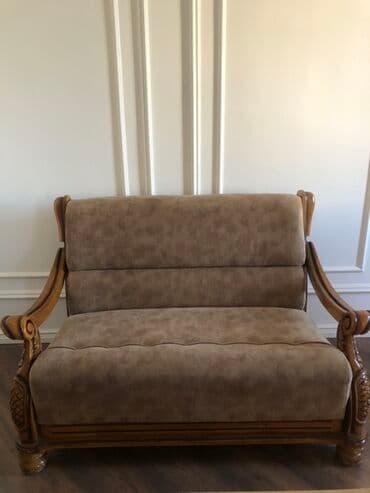 диван и 2 кресла: Диван, Нераскладной, Без подьемного механизма, Велюровая ткань — 2