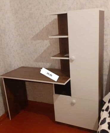 детская парта со стульчиком: Для девочки и мальчика, Новый, С выдвижными ящиками, Письменный стол, Без стульев — 4