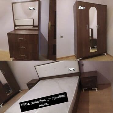 двухъярусные кровати в рассрочку: *Yataq otağı dəsti*. Sifarişlə hazırlanır *qiymət 650 azn* Rəng — 3