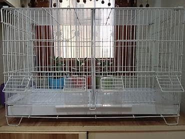 dekorativ heyvanlar: Qəfəs bütün quşlar üçün ideal arakəsməli Quş qəfəsi – bölünə bilən iki — 3