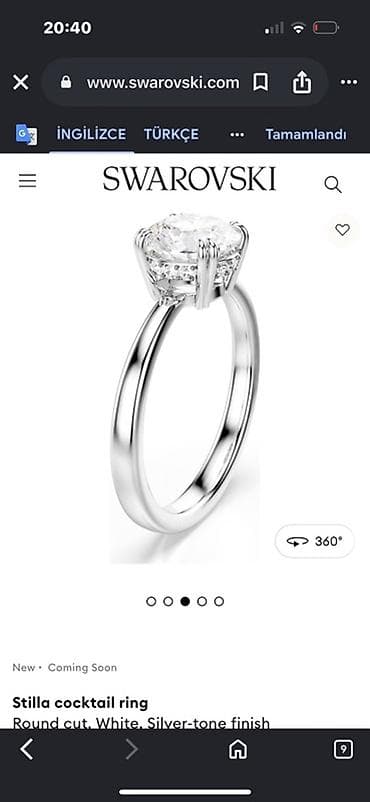 Üzük, Swarovski, Gümüş lalafo.az -da Üzük, Swarovski, Gümüş