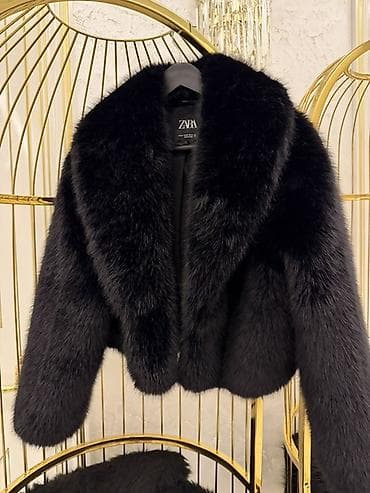 zara kurk: 1defe geyinilib ✅ideal veziyyetde ZARA qadın qısa kürk gödəkçə - — 1