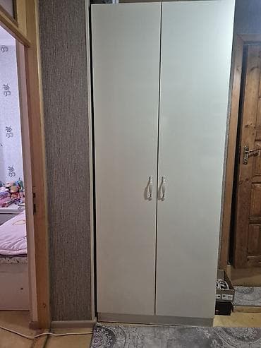 2 qapılı, Bej, Digər material, Açılan, Düz dolab