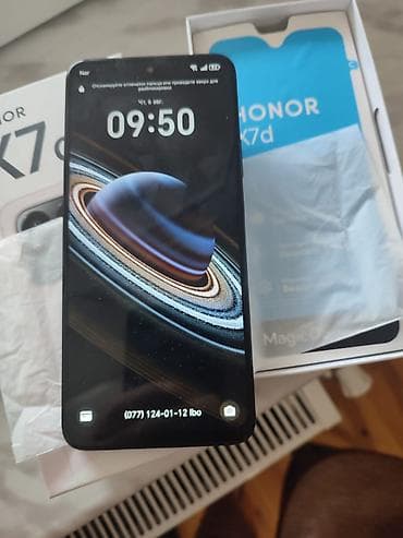 borofone be28 plus: Honor X7d, 128 GB, rəng - Qara, İki sim kartlı, Barmaq izi, Face ID — 2