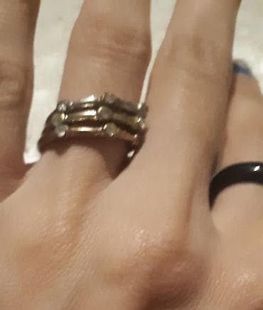 Zərgərlik əşyaları: İkili mirvari üzüklə zərif aksesuar seti - Üzük: Açıq dizaynlı — 5