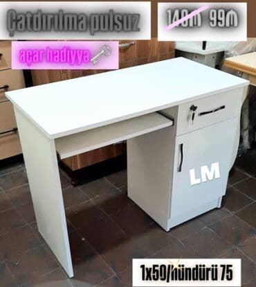 yazı masası qiyməti: Yazı masası / iş masası ENDİRİMLƏ Qiymət : 99₼ ➡️Məhsul yenidir☑️ — 1