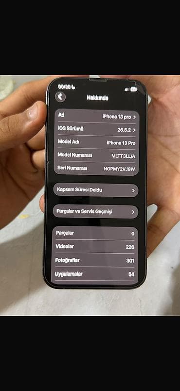 dinamik ev: IPhone 13 Pro, 128 GB, Sierra Blue, Barmaq izi, Simsiz şarj, Face ID — 3