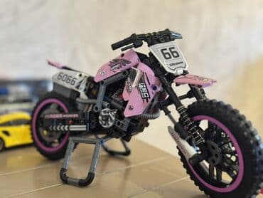 Audi: Konstruksiya dəsti – texniki motosiklet modeli - Rəng: çəhrayı/qara — 2