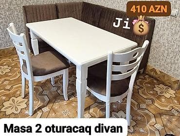 masa desdi: Künc divan masa oturacaq rəng seçimi var — 1