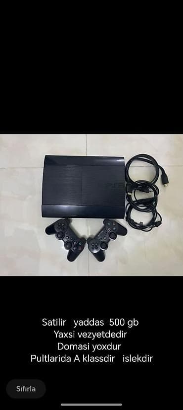 soyuducular ucuz: PlayStation 3 Super Slim oyun konsolu - Daxili yaddaş: 500 GB - — 1
