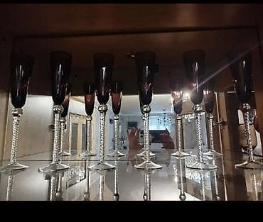 dekorativ əşyalar: Qədəhlər, rəng - Bənövşəyi, Şüşə, 200 ml, Çexiya — 1