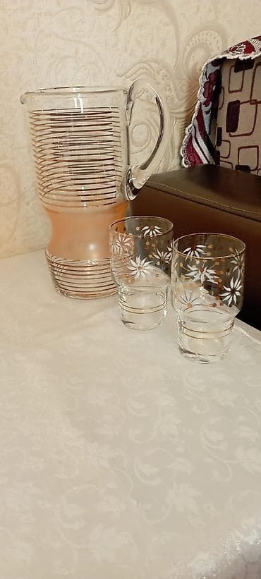 boş drel: Çay dəsti, rəng - Çəhrayı, Farfor — 1