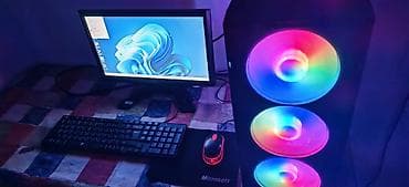 ​🎮 RGB Oyun Kompüteri – Tam Komplekt! (Monitor + Klaviatura + Mouse)