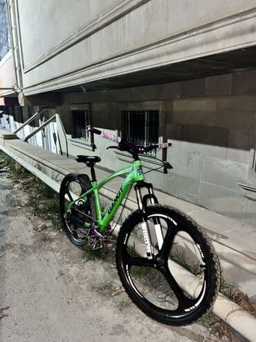 29 liq velosiped qiymeti ucuz: Velosiped – GANGT GT1.0 - Çərçivə: yüngül lehimli alüminium, yaşıl — 6