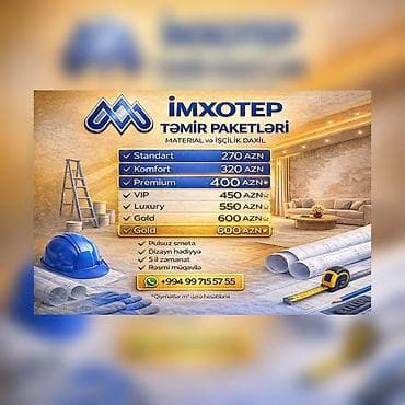 🔥 TƏMİRƏ ÇOX PUL XƏRCLƏMƏYİN! İndi sərfəli qiymətlərlə peşəkar təmir