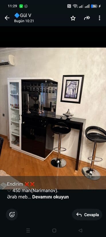 luminarc nerimanov: Endirim ❌❌ ✔️450 man(Nərimanov). Ərəb mebelidir. Bar dəsti. Təcili — 1