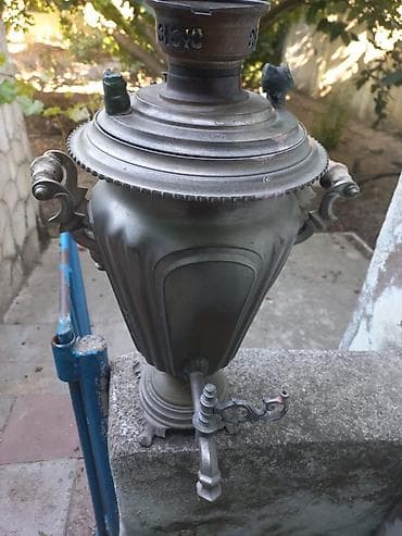 Qədim samovar, 1898 il, Latun, Vəziyyəti: Yaxşı