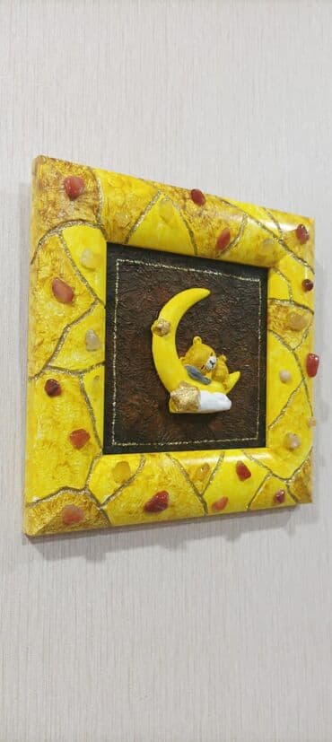 usaq otagi ucun aboylar: Картина для интерьера детской, авторская работа с элементами — 2