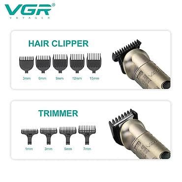VGR 109 - Universal Trimmer dəsti 5in1 6000RPM 1200mah TYPC . 🆕Bütün — 6