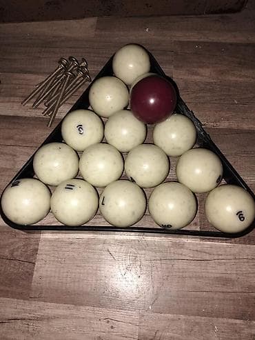 bilyard satışı: Bilyard masası və aksesuarları Ela veziyede tecli satlir hecbir — 5