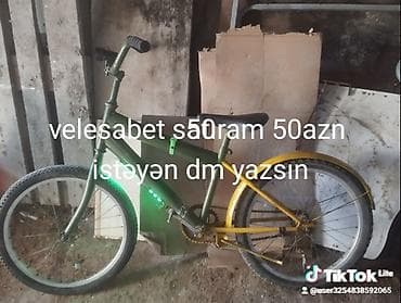 VeloSiped satılır. - Şəhər tipli sadə model - 26'' təkərlər -