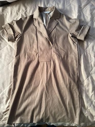 valentin yudashkin perfume: Bej rəngli qısaqol qadın donu - Klassik, yüngül “polo/blazer” — 1